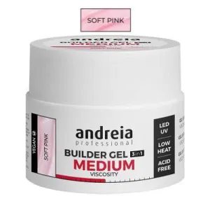 Andreia esmaltes builder gel medium viscosity -  viscosidad media 44 gr. Soft pink