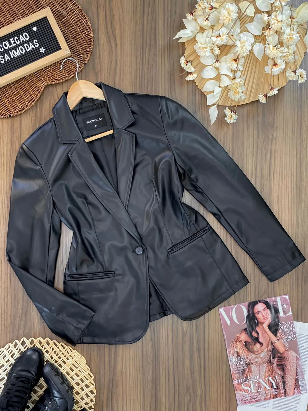 Blazer Courino Botão 640459 (14/B)