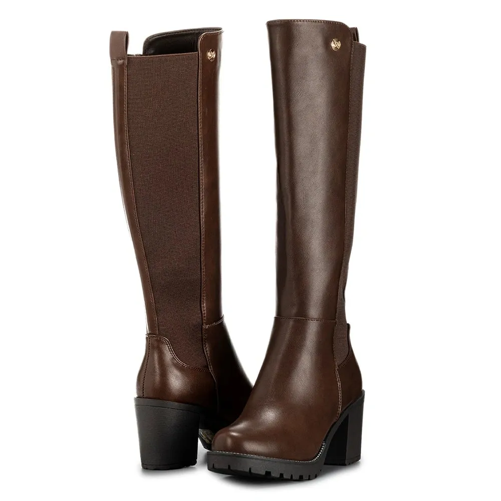 BOTAS TACO MUJER MARRON WEIDE ZS53