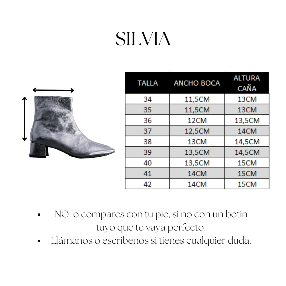 BOTÍN SILVIA ANTE MARRÓN TACÓN 4CM