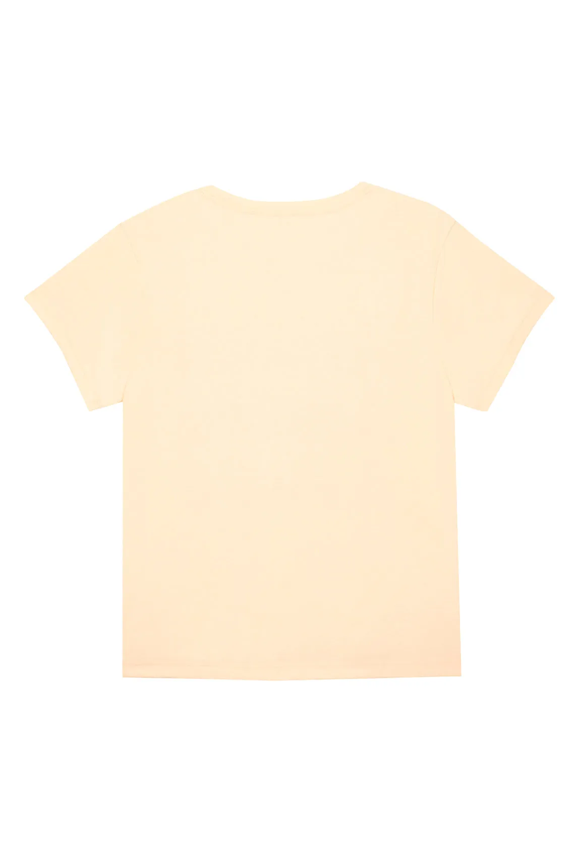 Camiseta amarilla manga corta para mujer