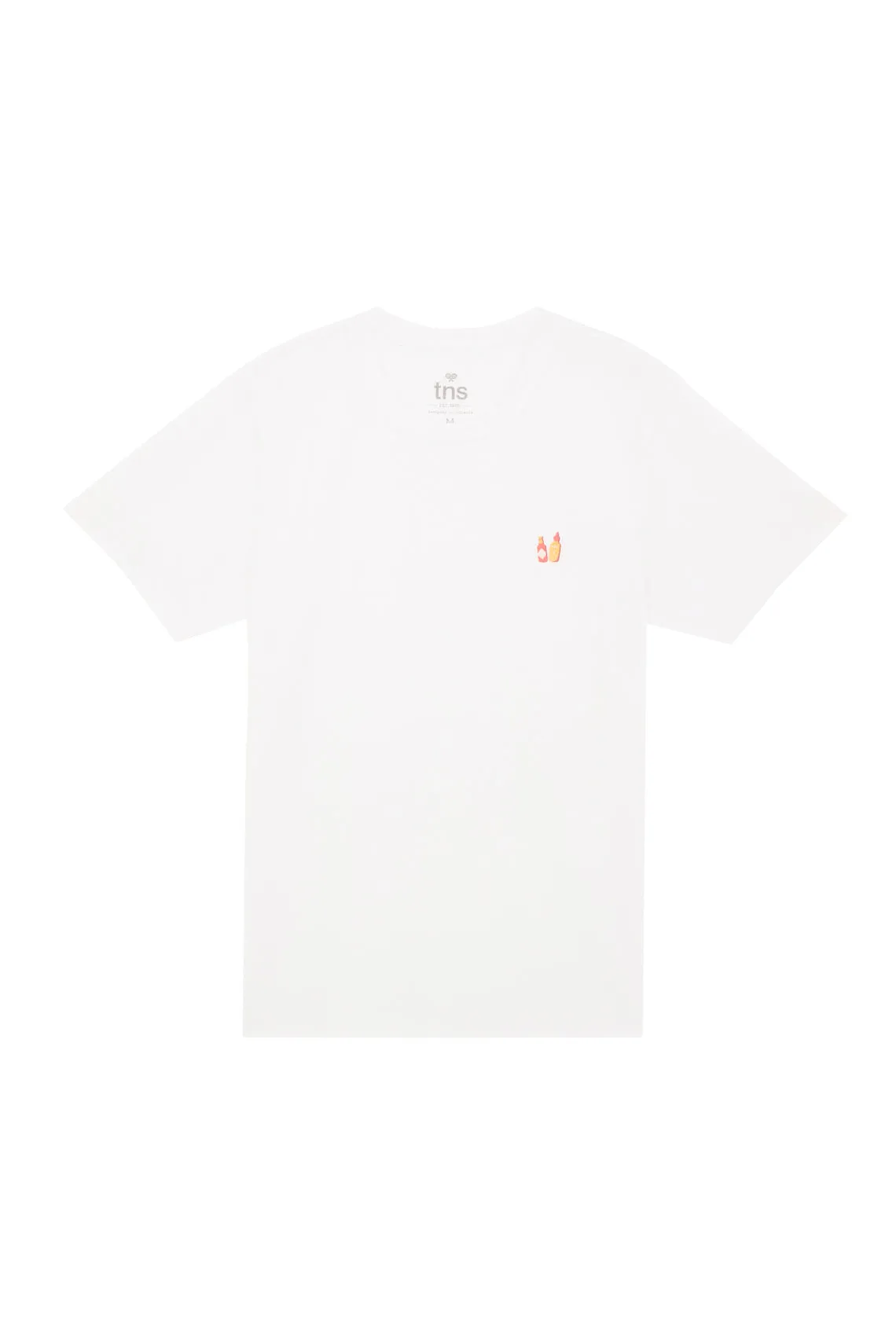 Camiseta básica de silueta tradicional blanca para hombre