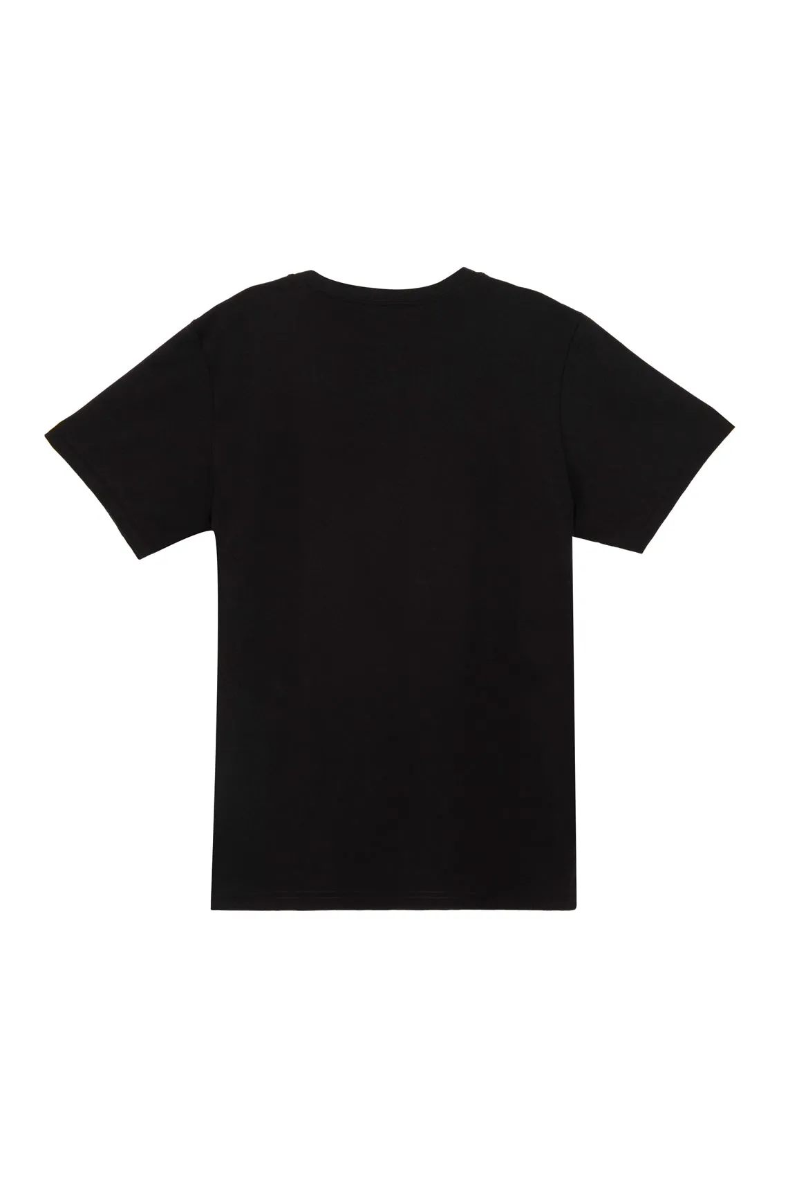 Camiseta negra básica de manga corta para hombre