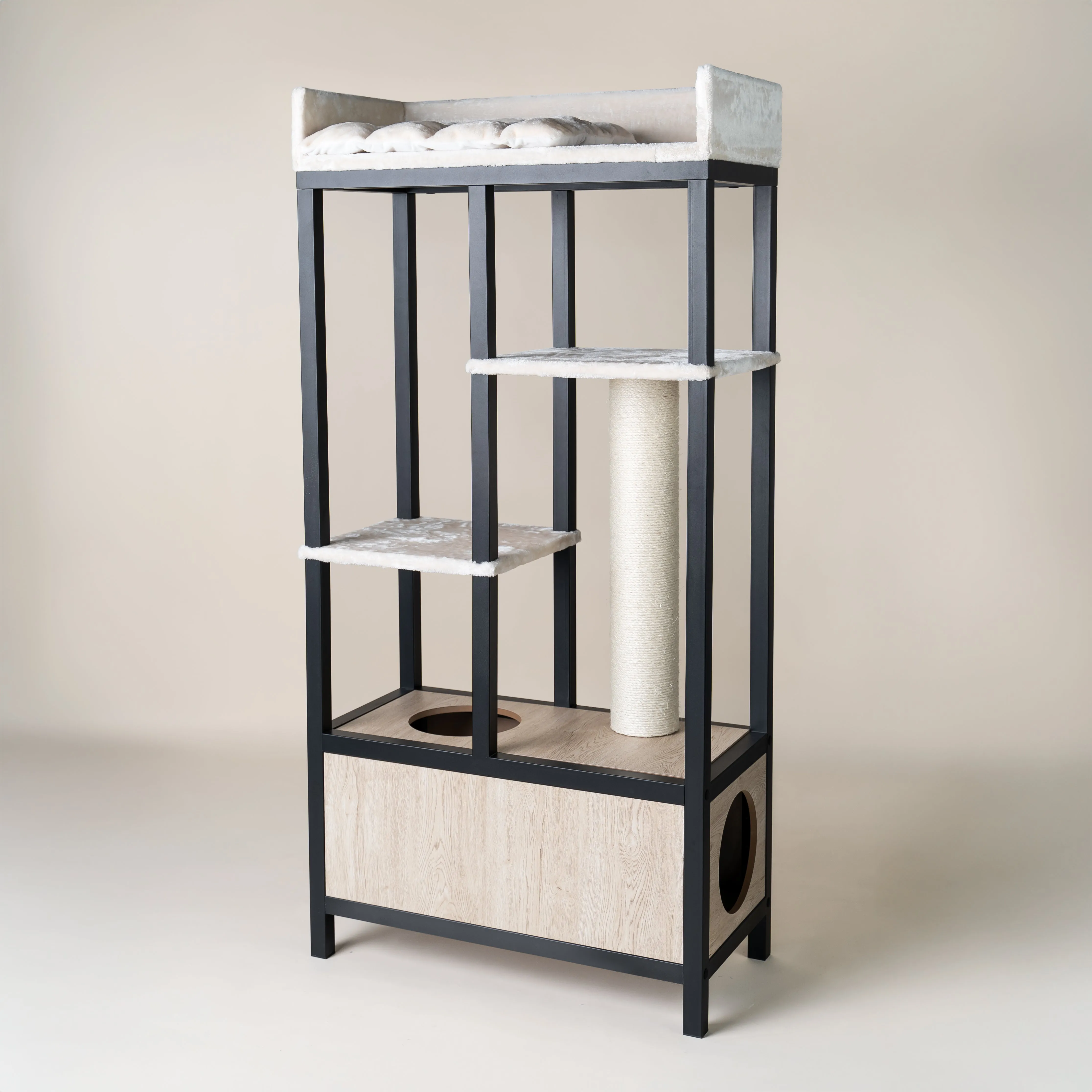 Diseño de mueble para gatos Maine Coon Feline Elite 190 (Beige)