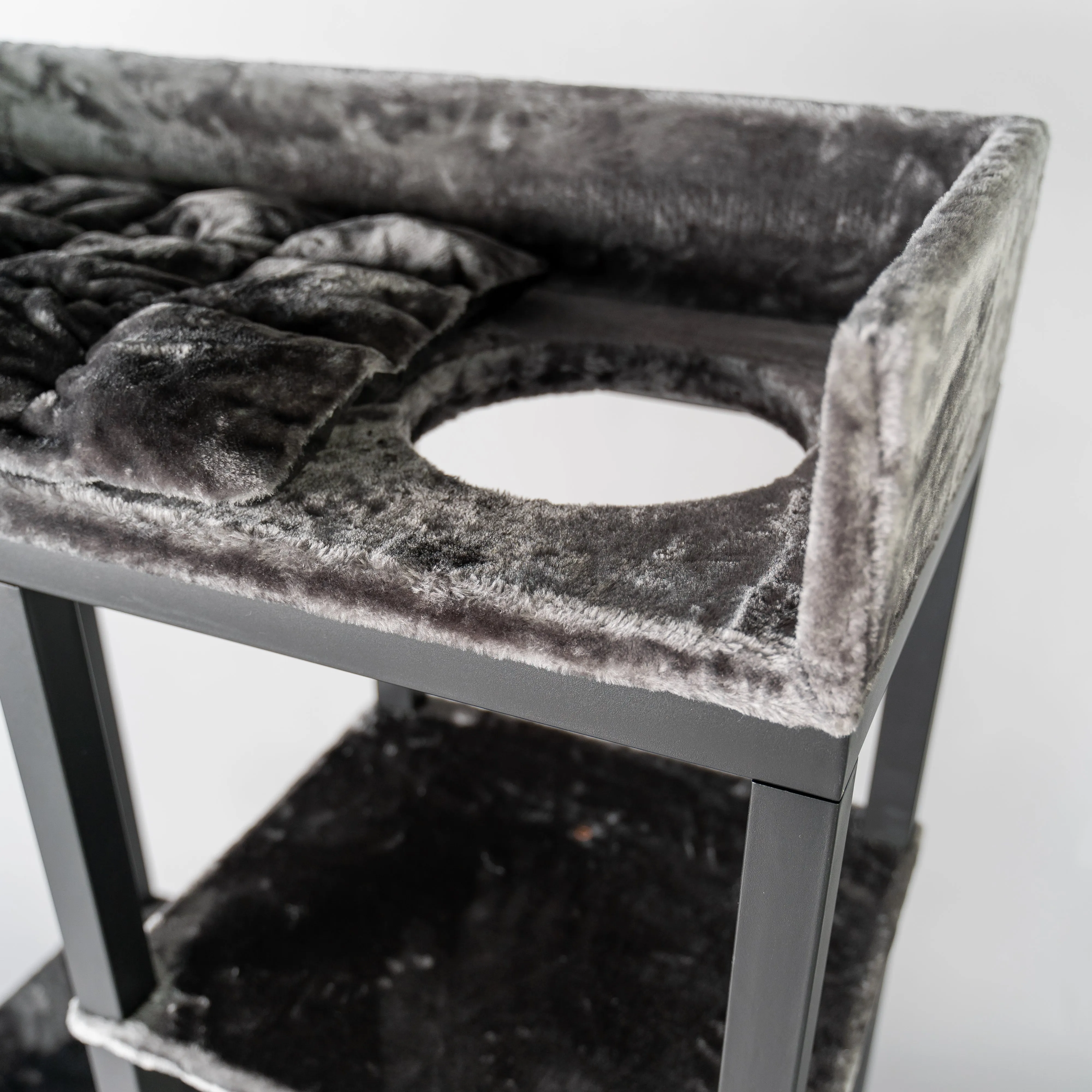 Diseño de mueble para gatos Maine Coon Feline Elite 190 Blackline (Gris Oscuro)