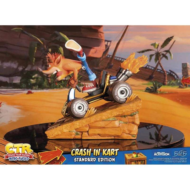 First 4 Figures Estatuilla Kart Crash Bandicoot