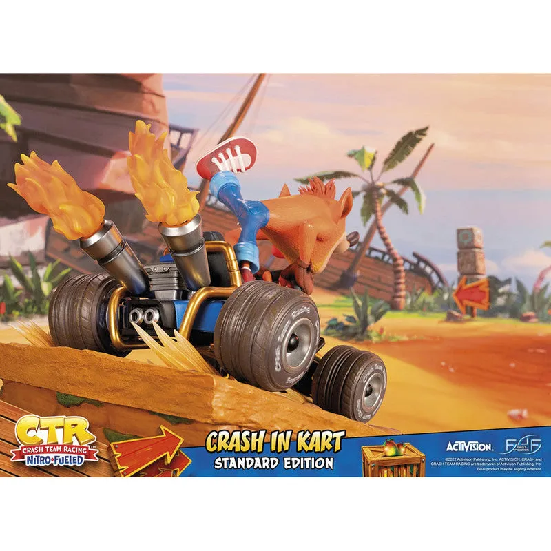 First 4 Figures Estatuilla Kart Crash Bandicoot