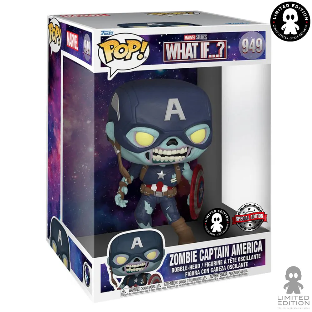 Funko Pop Captain America Zombie 949 10 Pulg (Exclusivo) Marvel What If…?