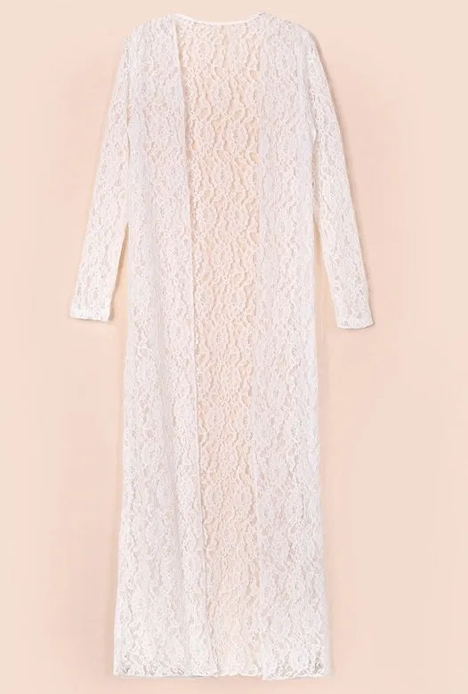 Kimono Longo de Renda