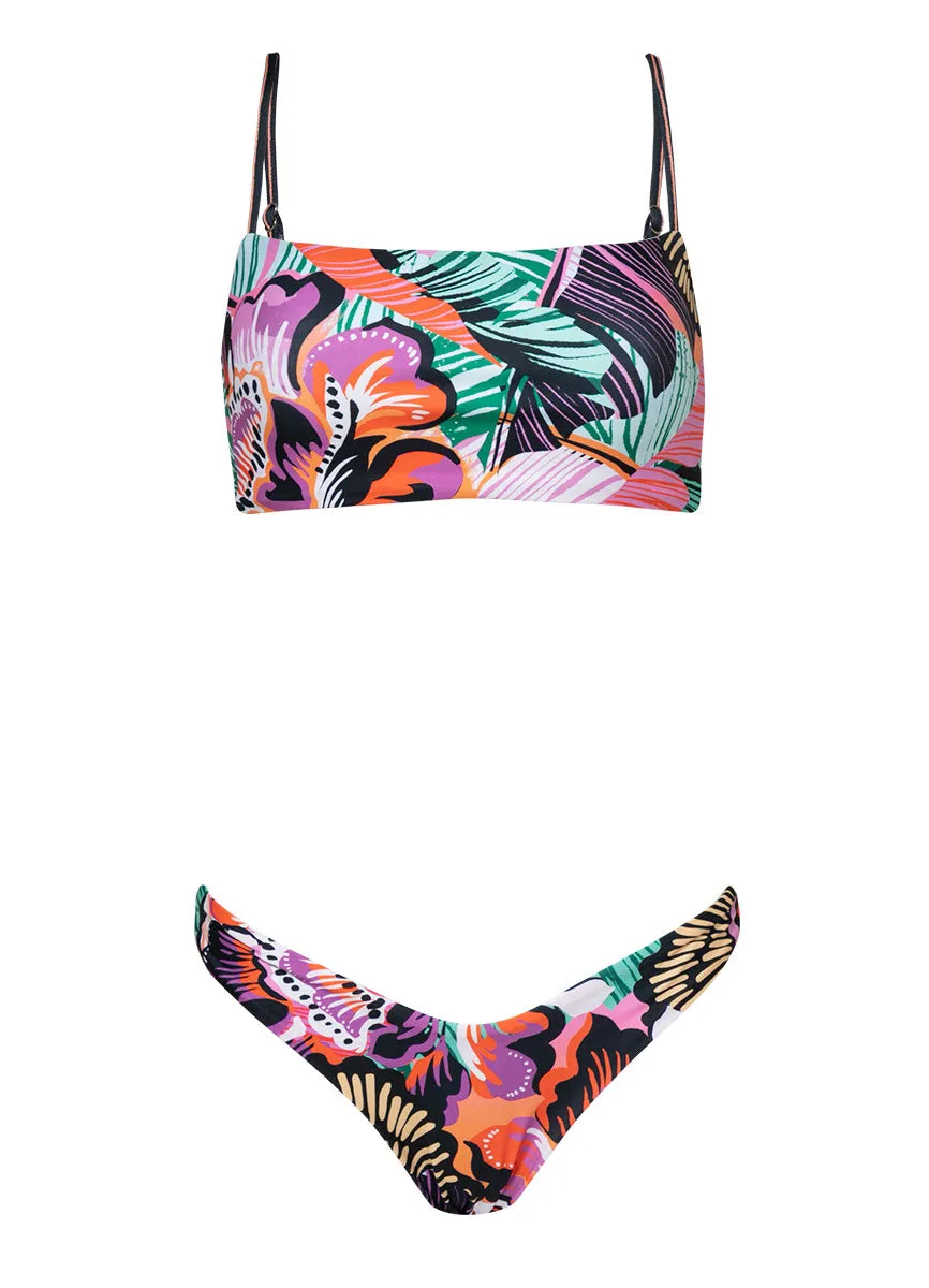 Maaji Apricot Blooms Scape Classic Bralette Bikini Top