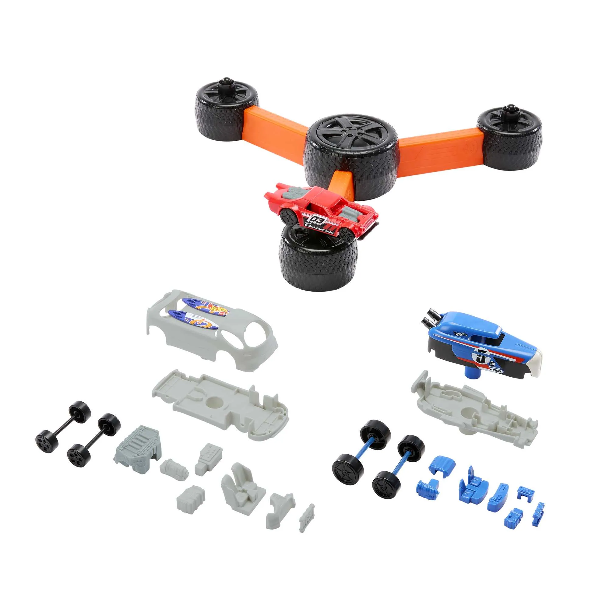 Mattel Games Kids Juego de Mesa Hot Wheels Construye y Destruye