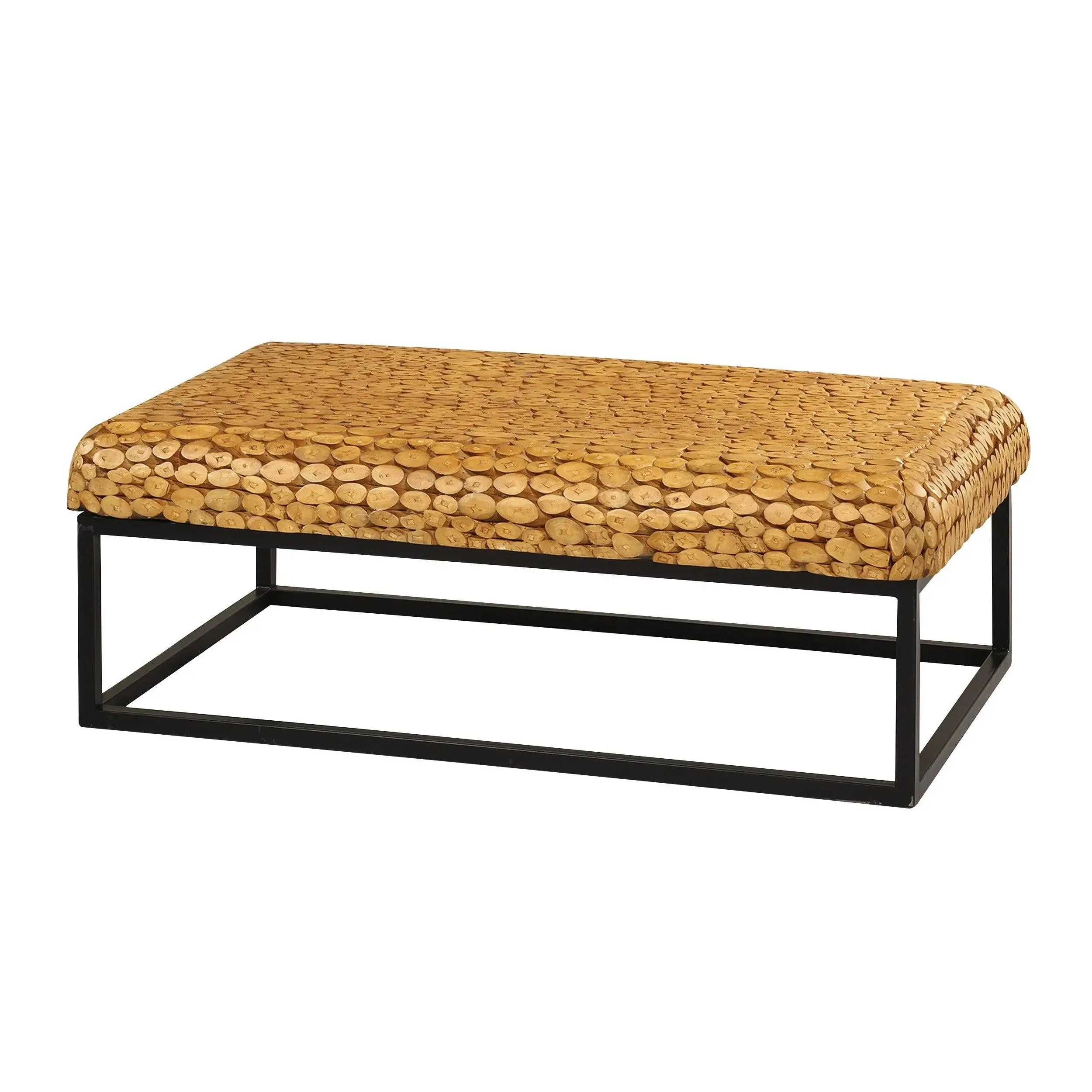 Mesa De Centro Rectangular 1.2 M Color Natural MALENA 133725
