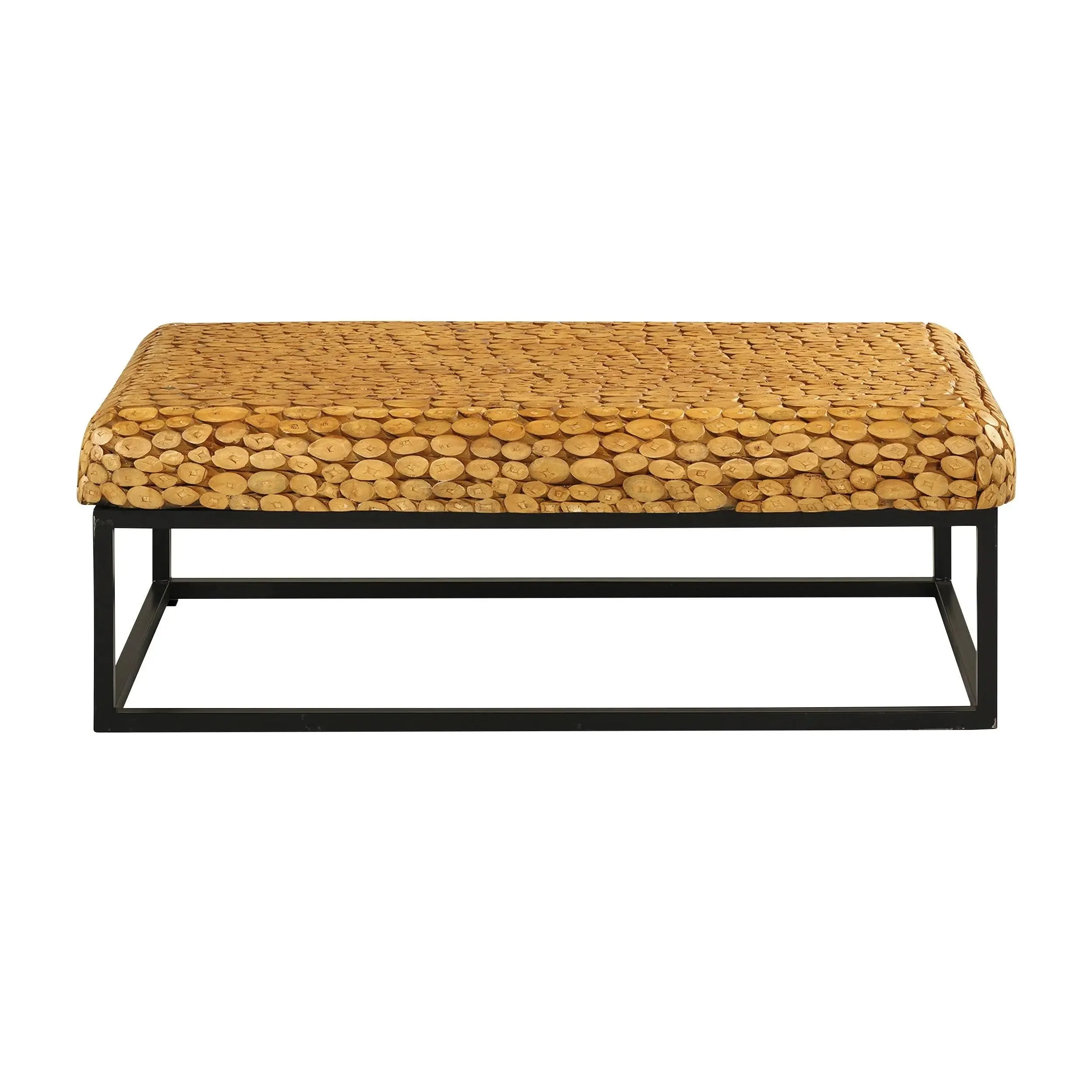 Mesa De Centro Rectangular 1.2 M Color Natural MALENA 133725