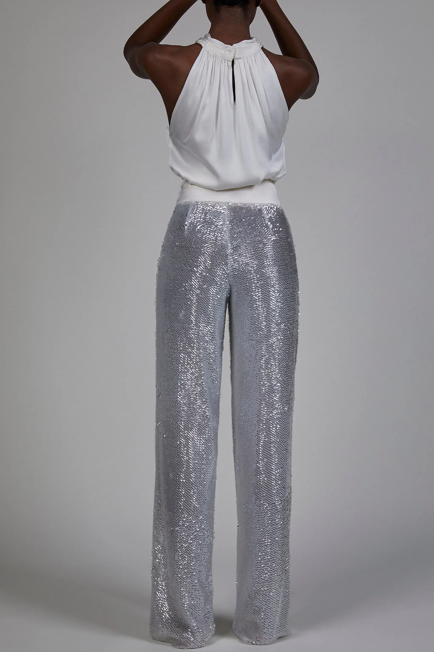 PANTALÓN LENTEJUELAS BLANCO