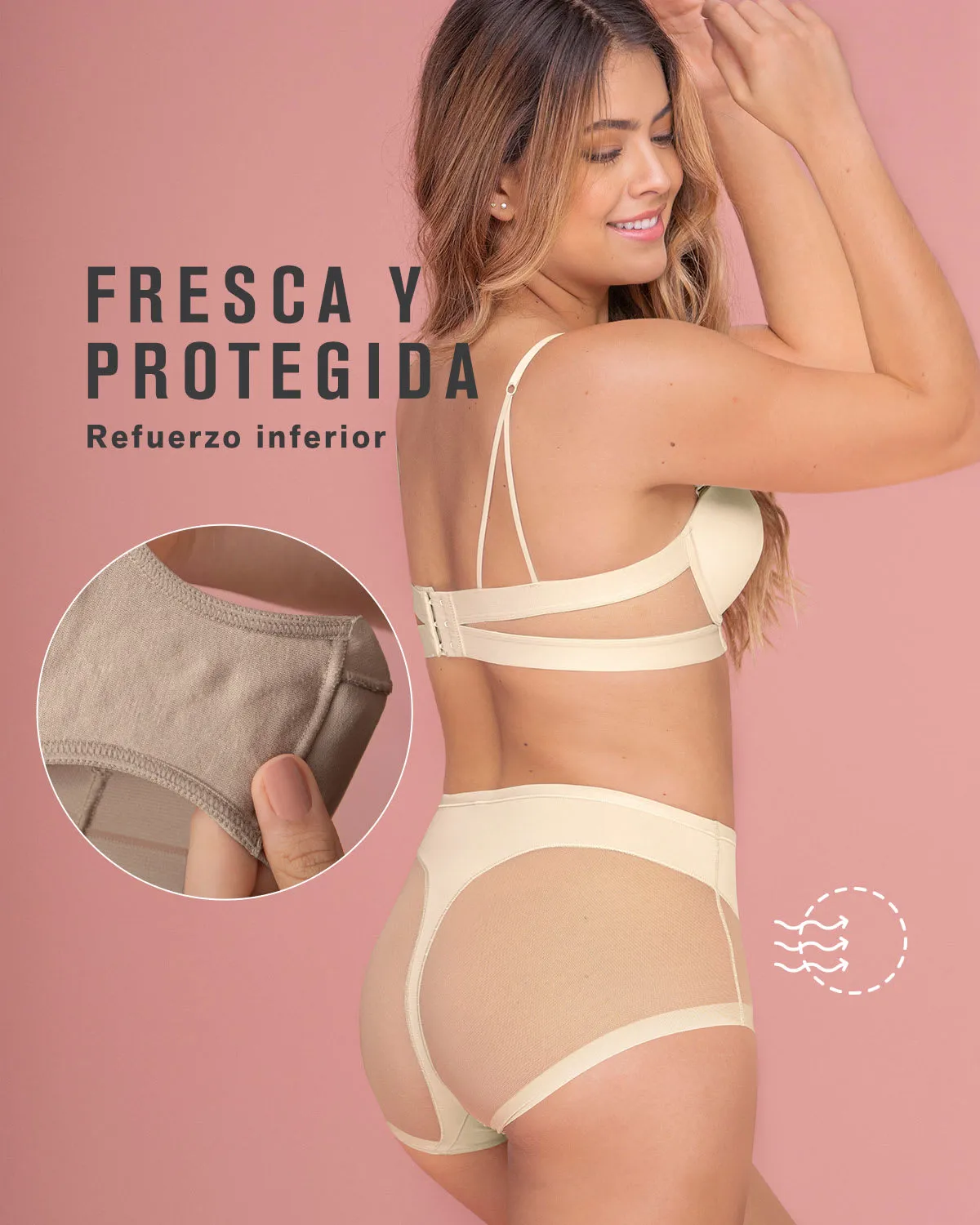 Panty clásico invisible con tul
