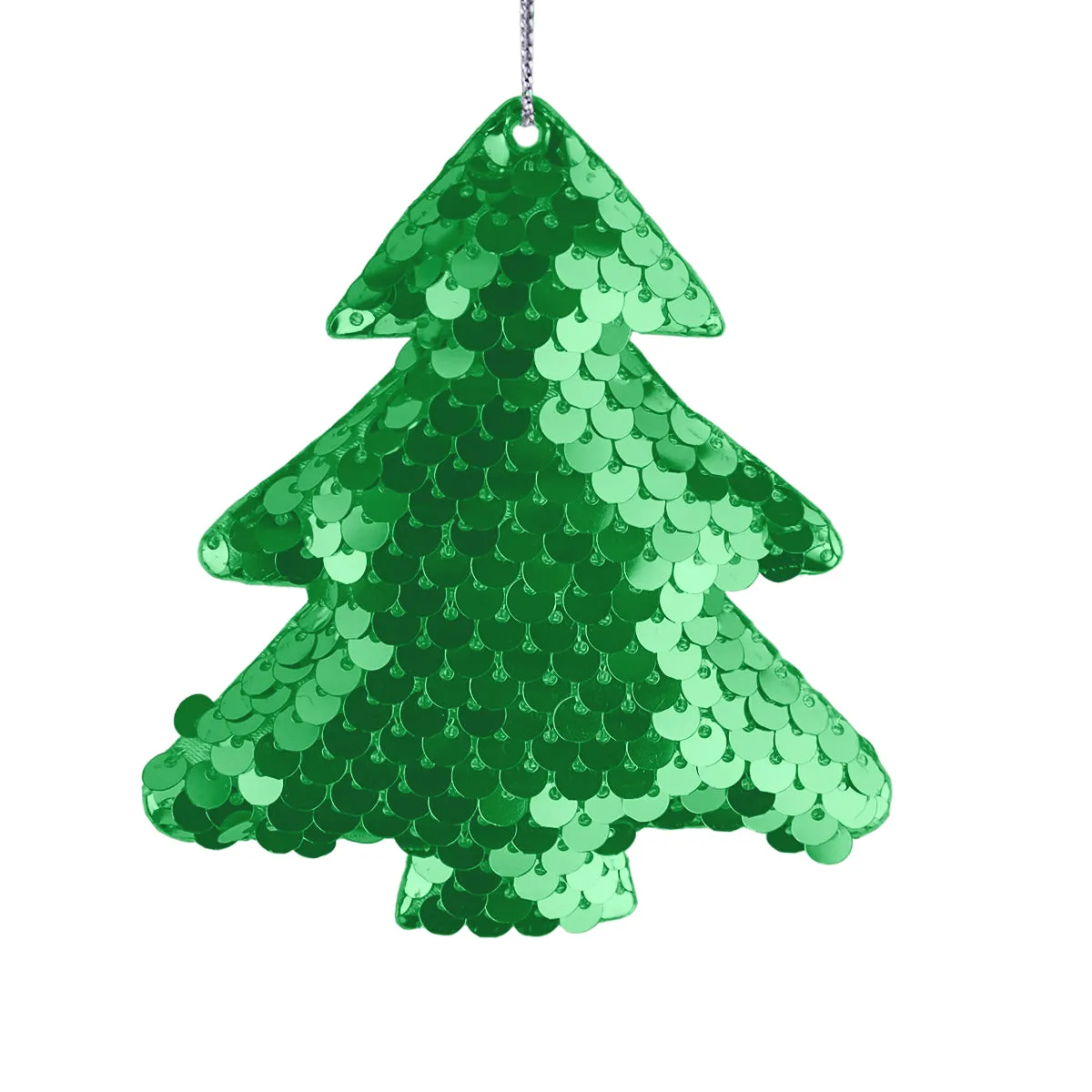 Árbol Navideño con Lentejuelas color Verde
