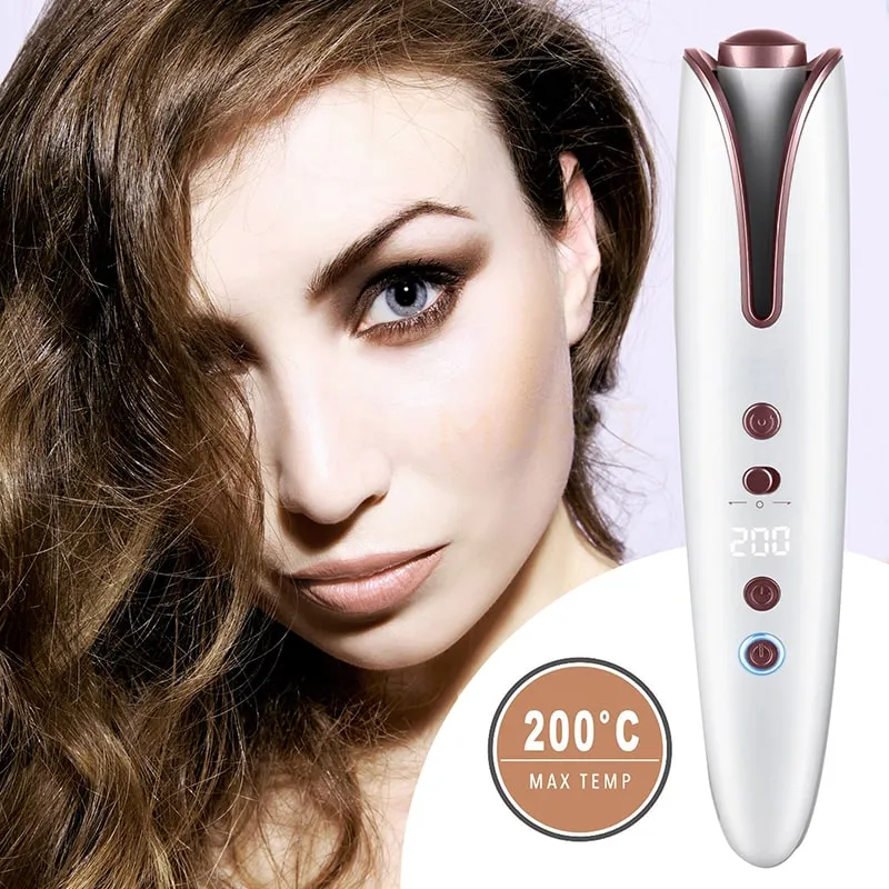Rizador De Pelo Giratorio Automático Recargable Inalámbrico Pro | BronBeauty©