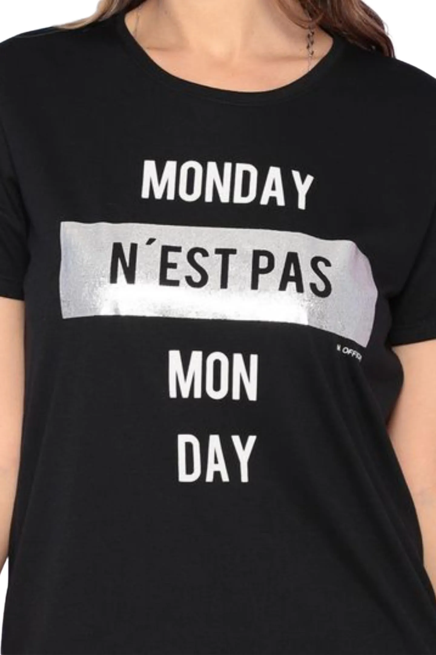 T-SHIRT M/C BASIC EST MONDAY FOIL