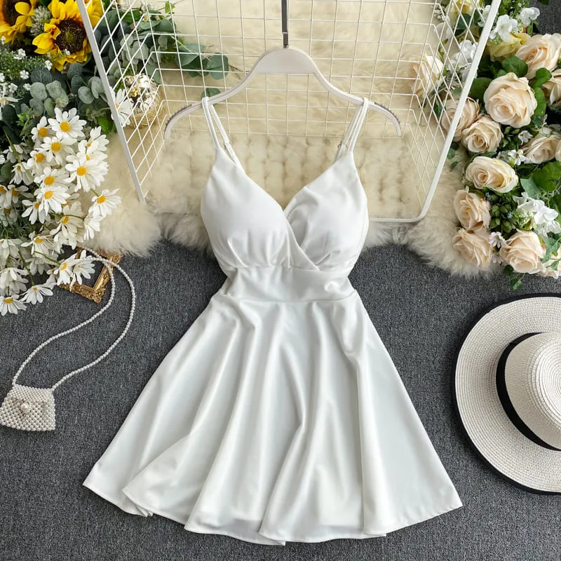 Vestido de Festa Curto c/Bojo Acinturado Alcinha
