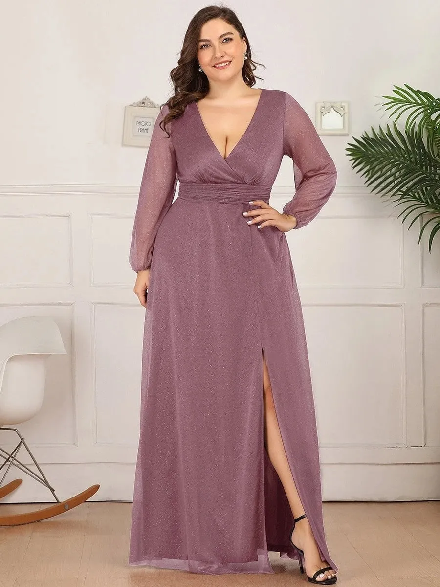 Vestido de Festa Longo com Tecido Especial Brilho (Pronta Entrega)