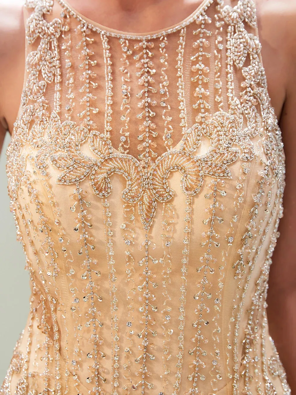 Vestido de Festa Sereia com Pedrarias Versalhes