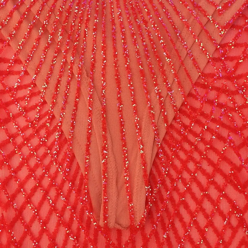 Vestido de Festa Transparente c/ Glíter Brilhante Curto
